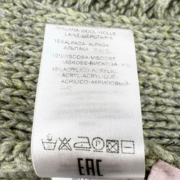 Pietro Brunelli Women's Himalaya Chunky Wool Blend Maternity Sweater Small Green - Picture 10 of 15